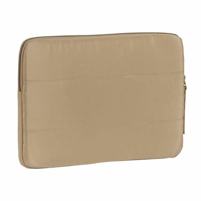 Moos Funda para Portátil 14'' Cápsula Acolchada de Taslon Color Camel - 34x25x2cm