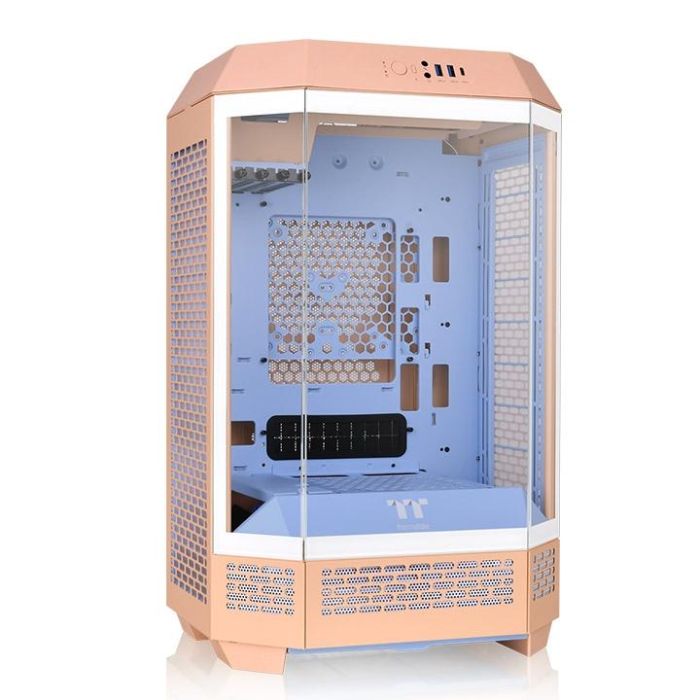 Thermaltake Tower 300 Peach Fuzz Micro Torre PC Color Durazno