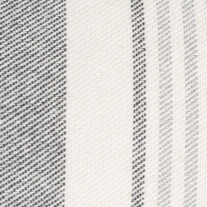 Cojín Rayas Beige-Gris Algodón-Poliéster 70 X 50 cm