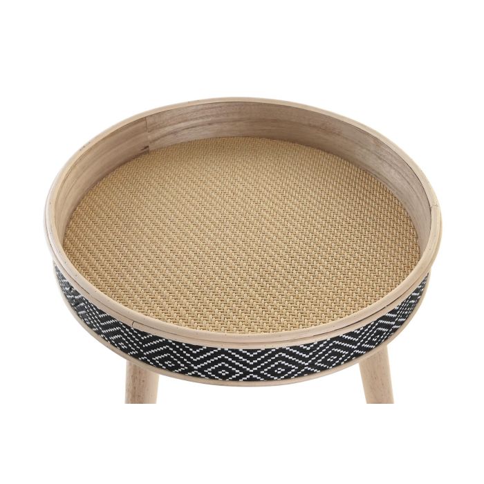 DKD Home Decor Bandeja Decoración Colonial de Madera Colores Natural y Negro 41x50x41 cm 1 DKD Home Decor Bandeja Decoración Colonial de Madera Colores Natural y Negro 41x50x41 cm 1