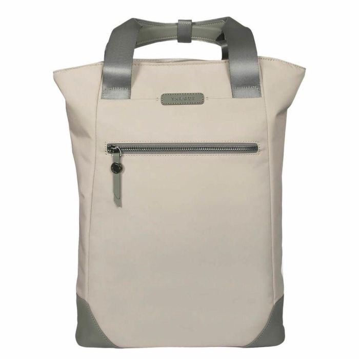 Targus TBB65113GL Mochila Convertible Bolso Tote para Portátil 16" EcoSmart, Piel Vegana, Resistente al Agua, Roble 15