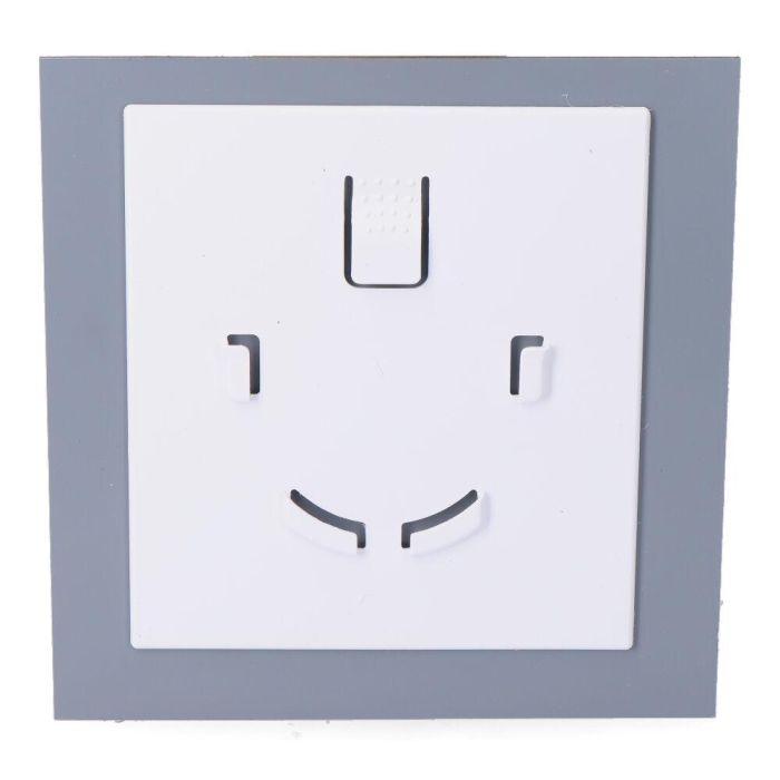 Edm Tapa Extractor de Aire 08413 Gris Aluminio Cepillado 175 x 175mm ø10cm 1