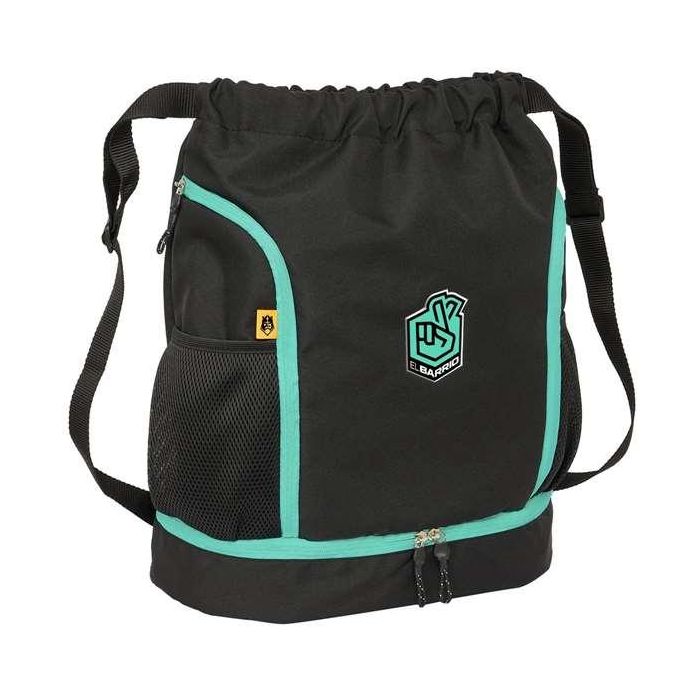 Bolsa Mochila con Cuerdas Kings League El barrio Negro 35 x 40 x 1 cm 0 Bolsa Mochila con Cuerdas Kings League El barrio Negro 35 x 40 x 1 cm 0