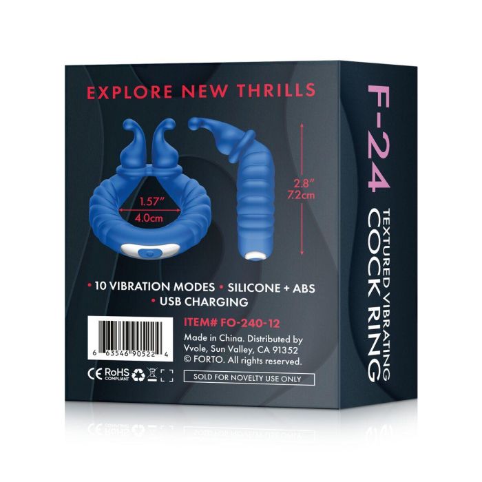 Anillo para el Pene Forto Azul (Talla única) 3 Anillo para el Pene Forto Azul (Talla única) 3