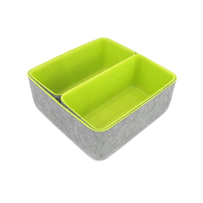 Confortime Set de 3 Organizadores de Fieltro 25.5 x 25.5 x 10.5 cm (6 Unidades) 6
