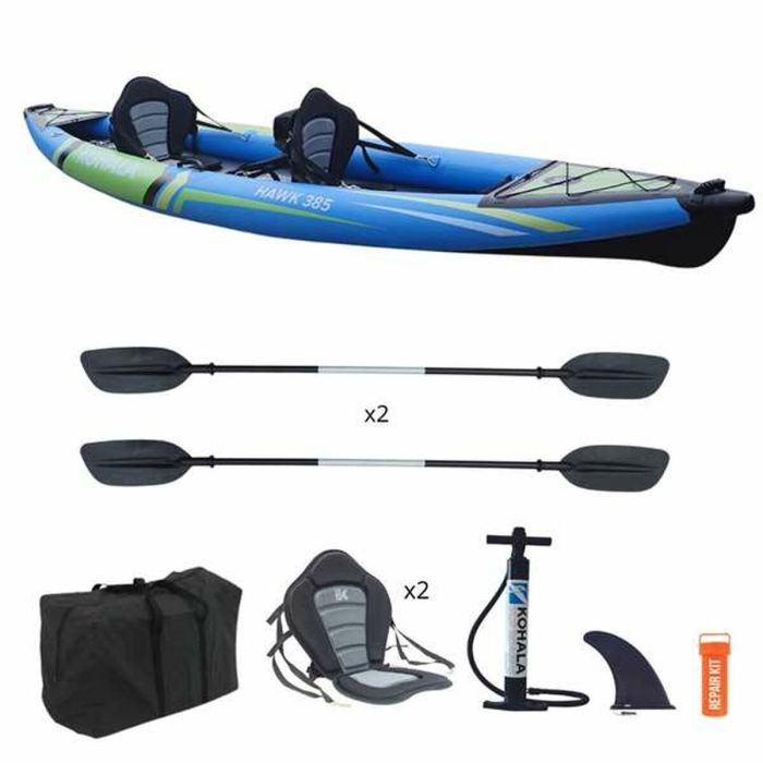 Kayak hybrid pvc+dropstitch floor one person 385cm 1