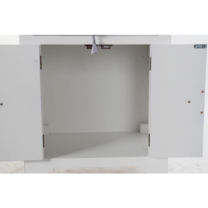 DKD Home Decor Mesita de Noche Oriental Blanco Plateado con 1 Cajón y 2 Puertas, Madera de Abeto y MDF, Colección Honami, 45x34x66 cm 5 DKD Home Decor Mesita de Noche Oriental Blanco Plateado con 1 Cajón y 2 Puertas, Madera de Abeto y MDF, Colección Honami, 45x34x66 cm 5