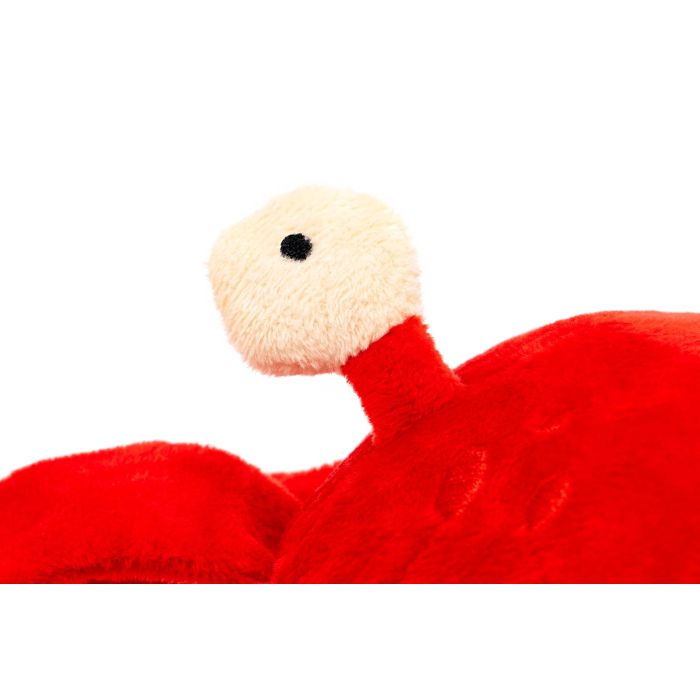 Gloria Juguete Peluche Divertido Cangrejo Coco para Perro con Squeaker, Textura Blanda, Color Rojo, Poliéster 1