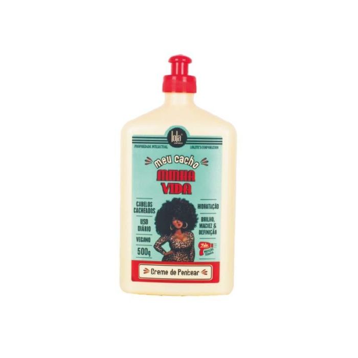 Lola Cosmetics - Crema Peinado Multifuncional MEU CACHO MINHA VIDA 500g, Define Rizos, Acabado Suave Lola Cosmetics - Crema Peinado Multifuncional MEU CACHO MINHA VIDA 500g, Define Rizos, Acabado Suave