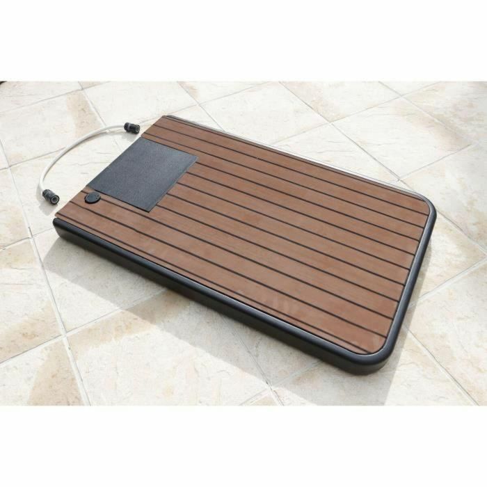 Ubbink UBB8711465055185 Ducha Solar de Exteriores con Soporte, Depósito de Agua de 20 Litros y Fabricada en Madera de Teca 2