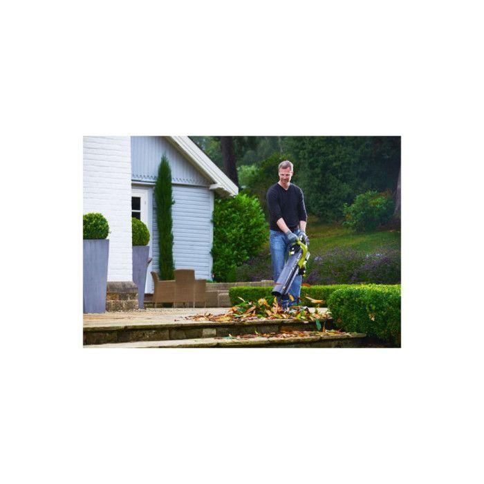 Ryobi RBV36B Soplador Aspirador Triturador 36V Motor Sin Escobillas, Velocidad Soplado 237.6 Km/h, Bolsa 45L, Ruedas Guía - Sin Batería 3 Ryobi RBV36B Soplador Aspirador Triturador 36V Motor Sin Escobillas, Velocidad Soplado 237.6 Km/h, Bolsa 45L, Ruedas Guía - Sin Batería 3