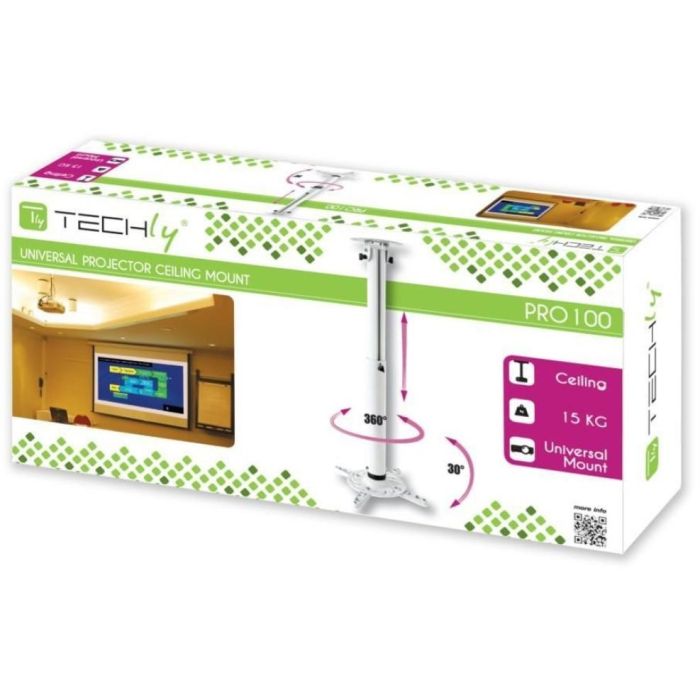 Techly Profi Deckenhalterung Beamer 50-77cm. 1 Techly Profi Deckenhalterung Beamer 50-77cm. 1