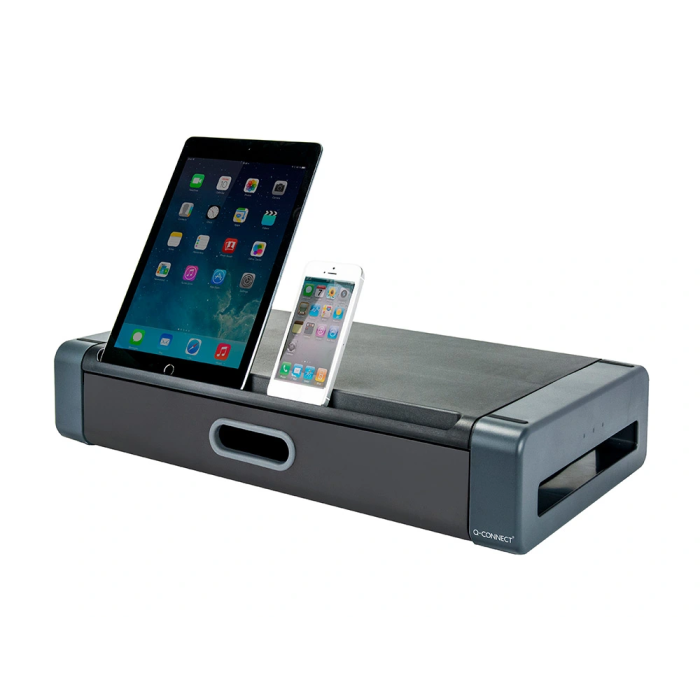 Q-connect Soporte para Monitor Deluxe con Cajón 486x276x96 mm 2 Q-connect Soporte para Monitor Deluxe con Cajón 486x276x96 mm 2