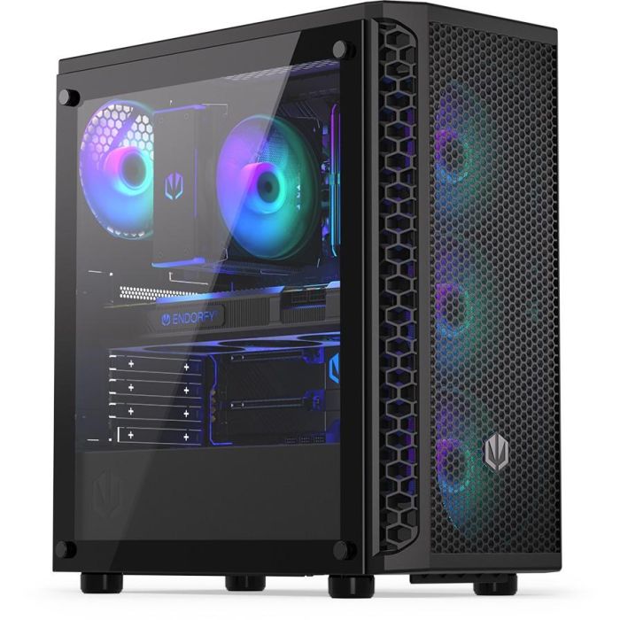 ENDORFY Signum 300 ARGB Black Torre PC ATX/micro ATX/Mini-ITX, Negra con Iluminación Multi y Ventana Lateral 0 ENDORFY Signum 300 ARGB Black Torre PC ATX/micro ATX/Mini-ITX, Negra con Iluminación Multi y Ventana Lateral 0