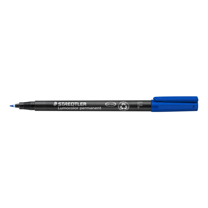 Staedtler Rotulador Permanente Lumocolor 318-3 F Azul (Set de 10) (Set de 10) 1