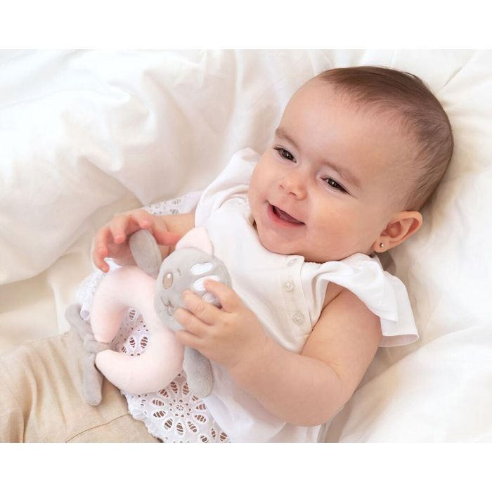 KioKids Dolci Amici Sonajero Peluche Gatito Rosa +3 meses 3
