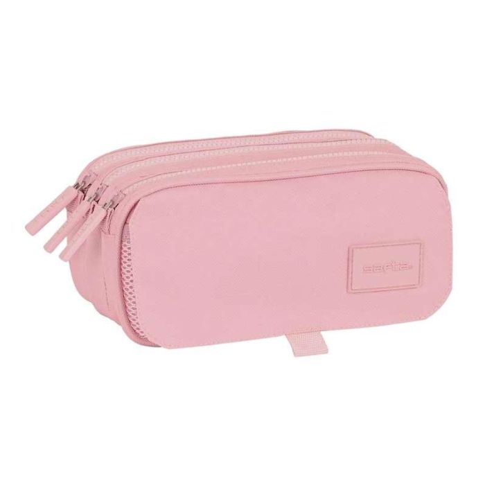 Safta Portatodo Triple Big Basic Rosa 21,5x10x8cm 0 Safta Portatodo Triple Big Basic Rosa 21,5x10x8cm 0