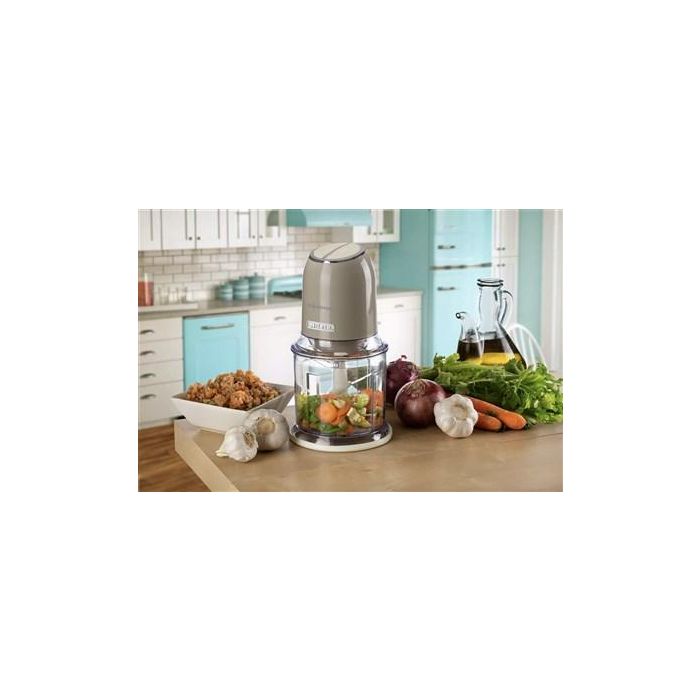 Ariete 438/03 Picadora Vintage Beige de 400W con 4 Cuchillas de Acero Inoxidable para Cocina de Estilo Retro 11