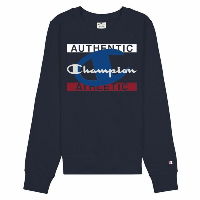 Sudadera sin Capucha Hombre Champion Authentic Athletic Azul oscuro S 1 Sudadera sin Capucha Hombre Champion Authentic Athletic Azul oscuro S 1