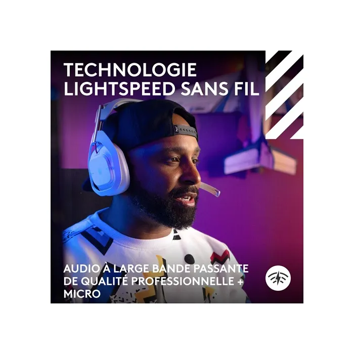 Logitech G LOG1737996545547 Auriculares para juegos inalámbricos Astro A50 Lightspeed Pro-G Graphene para Xbox, PS5, Switch, PC/Mac - Blanco 3 Logitech G LOG1737996545547 Auriculares para juegos inalámbricos Astro A50 Lightspeed Pro-G Graphene para Xbox, PS5, Switch, PC/Mac - Blanco 3