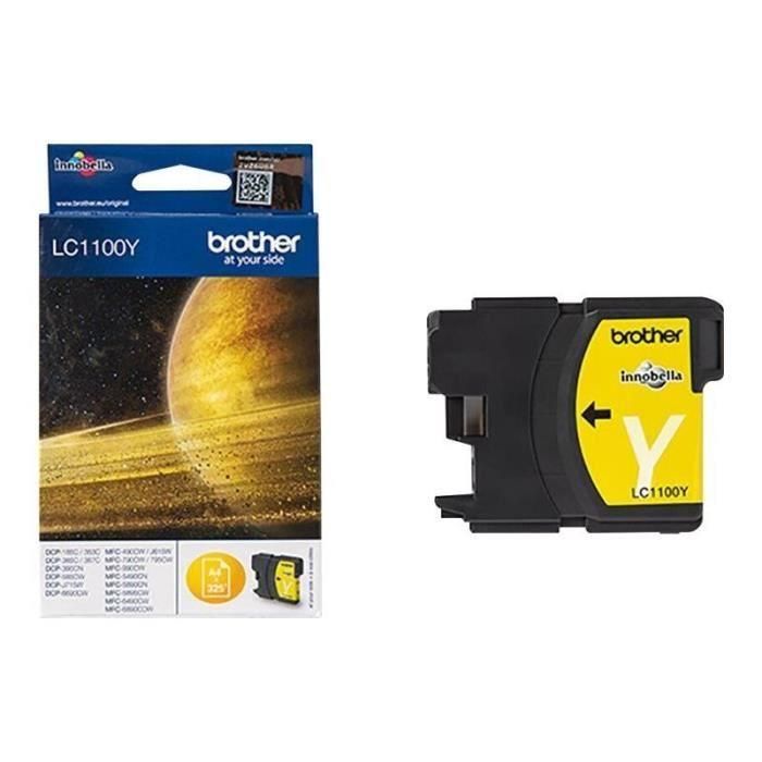 Brother Genuine Brother LC1100Y Ink Cartridge – Yellow 4 Brother Genuine Brother LC1100Y Ink Cartridge – Yellow 4