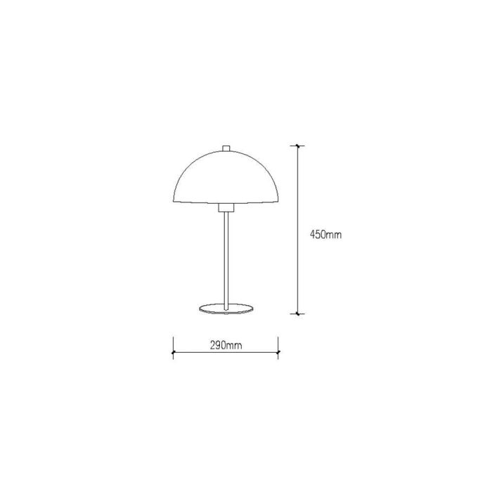 Shelby SKD-T400 Lámpara de Mesa de Metal con Diseño Moderno y Elegante, Casquillo E27 compatible con LED RGB/CCT, Iluminación Interior para Hogar y Comercio 1