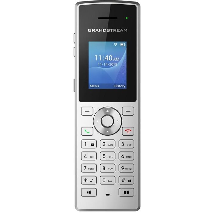 Grandstream WP810 Teléfono IP Inalámbrico Wifi Doble Banda Negro Metálico 2 Líneas 2