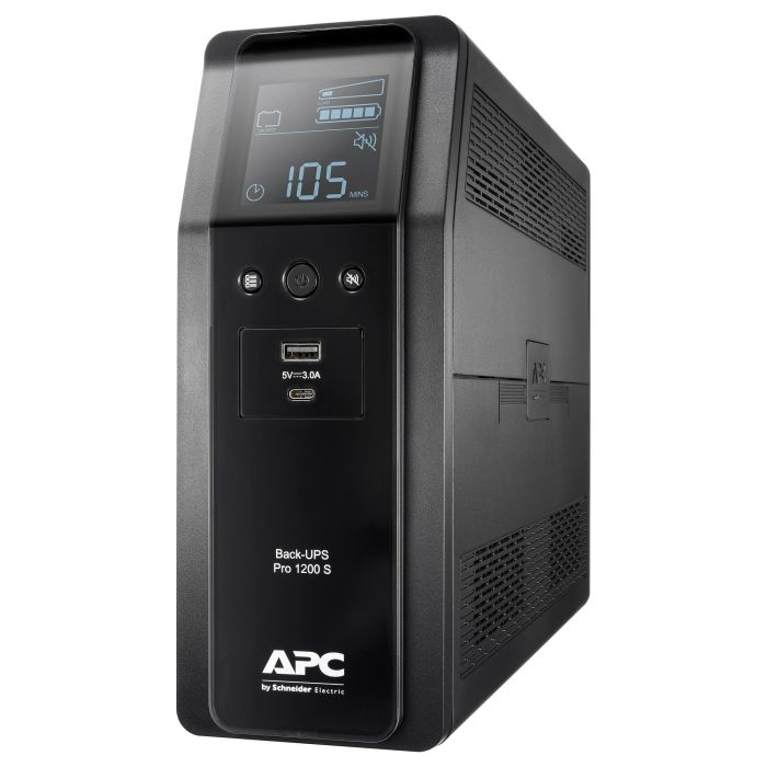 APC Back-UPS BR1200SI 1200VA 720W UPS Línea Interactiva Negro