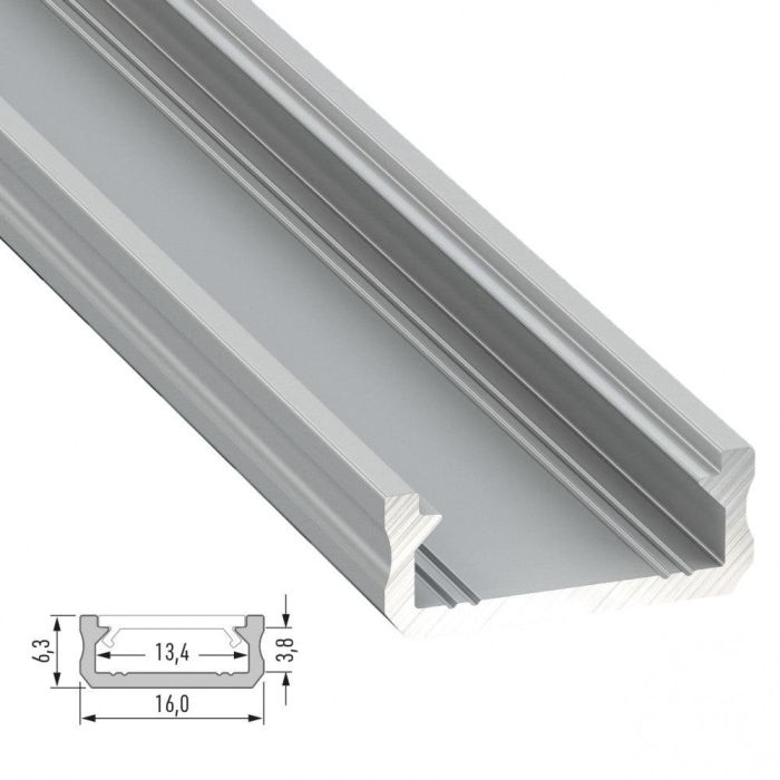Perfíl Aluminio Tipo D 2,02M 4 Perfíl Aluminio Tipo D 2,02M 4