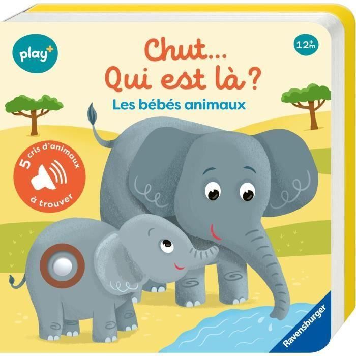 Ravensburger - Play + - Mi primer audiolibro Busca y encuentra - Shh ¿quién está ahí? Animales bebes - 13099034 Ravensburger - Play + - Mi primer audiolibro Busca y encuentra - Shh ¿quién está ahí? Animales bebes - 13099034