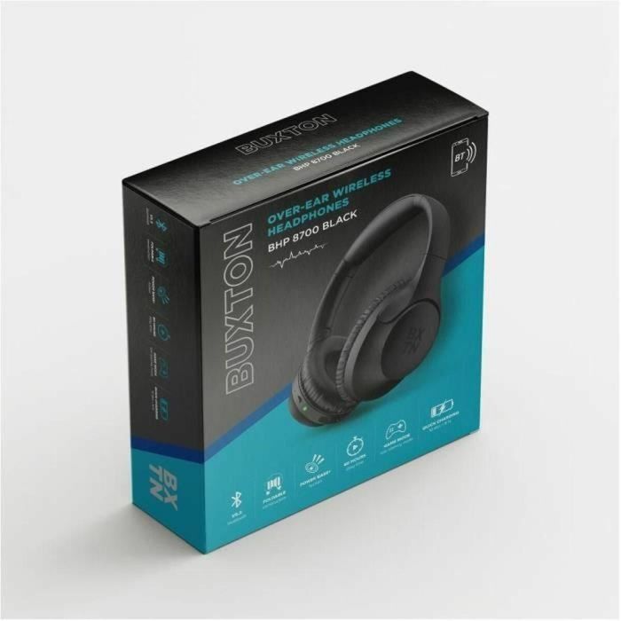 Auriculares inalámbricos supraaurales - Buxton - BHP 8700 NEGRO 1 Auriculares inalámbricos supraaurales - Buxton - BHP 8700 NEGRO 1