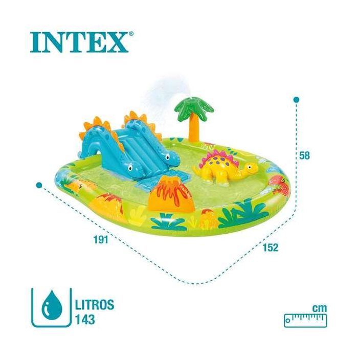 Piscina hinchable centro de juegos dinosaurios (capacidad 143 litros) (+ 2 años) 191x152x58 cm 7 Piscina hinchable centro de juegos dinosaurios (capacidad 143 litros) (+ 2 años) 191x152x58 cm 7