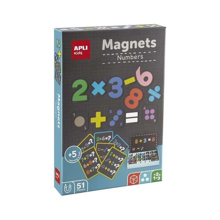 Juego magnético números. para iniciarse en matemáticas de manera divertida. 51 imanes de números y simbolos. 21x5,5x31 cm 0 Juego magnético números. para iniciarse en matemáticas de manera divertida. 51 imanes de números y simbolos. 21x5,5x31 cm 0