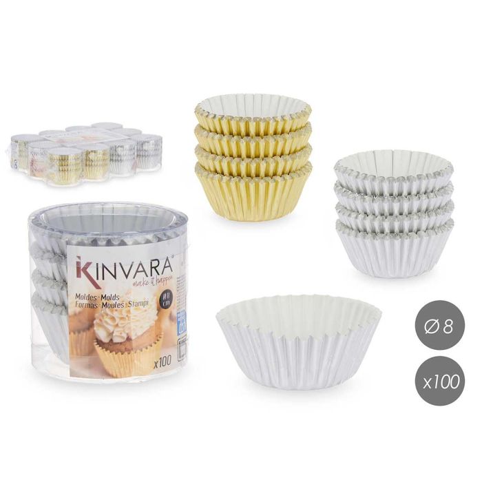 Set 100 Moldes Papel Metalizados Repost 8Cm Surtidos Kinvara (48 Unidades) Set 100 Moldes Papel Metalizados Repost 8Cm Surtidos Kinvara (48 Unidades)