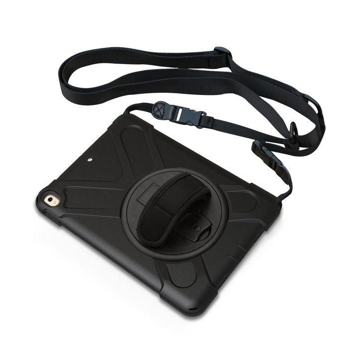 eSTUFF Funda Defender AUSTIN Antichoque para iPad Pro 10.5/Air 10.5 - Soporte Giratorio 360°, Correa Mano y Hombro - Negra 6