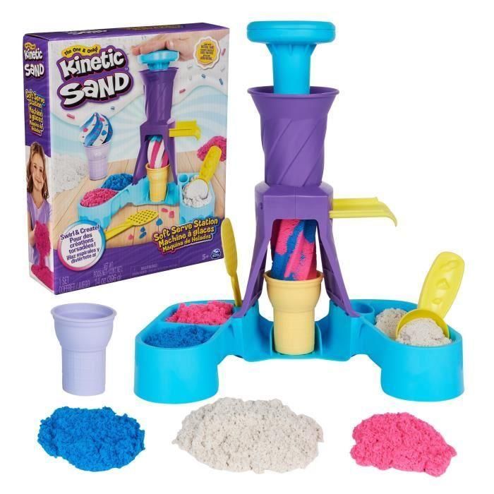 Spin Master 6068385 Máquina De Helados Kinetic Sand Estación Helados Suaves Arena Azul, Rosa, Blanca y Accesorios Spin Master 6068385 Máquina De Helados Kinetic Sand Estación Helados Suaves Arena Azul, Rosa, Blanca y Accesorios