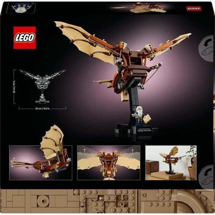LEGO Icons 10363 La máquina voladora de Leonardo da Vinci - Decoración para adultos 5