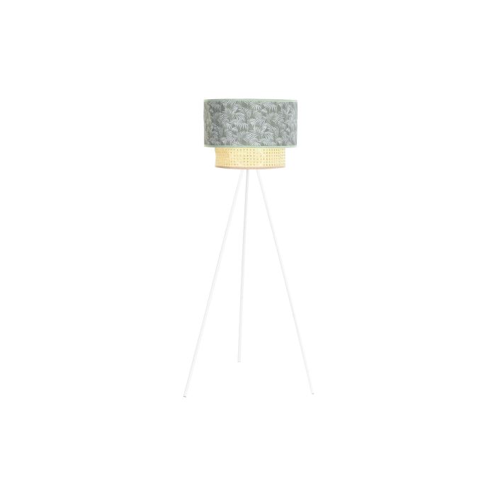 DKD Home Decor Lámpara de Pie Colonial Verde y Blanco, Diseño Palmeras y Rejilla, en Metal y Poliéster, Bombilla E27 50W, Alto 129 cm 4 DKD Home Decor Lámpara de Pie Colonial Verde y Blanco, Diseño Palmeras y Rejilla, en Metal y Poliéster, Bombilla E27 50W, Alto 129 cm 4