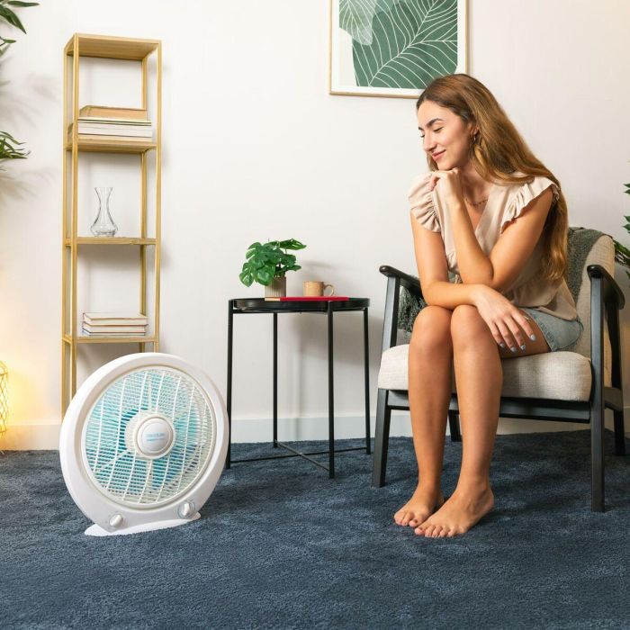 Ventilador de Suelo Cecotec EnergySilence 4500 Power Box 45 W Blanco 1 Ventilador de Suelo Cecotec EnergySilence 4500 Power Box 45 W Blanco 1