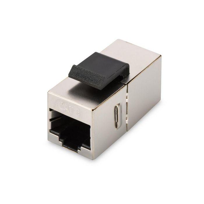 Digitus CAT 6 modular coupler, shielded RJ45 to RJ45, for panel connection Digitus CAT 6 modular coupler, shielded RJ45 to RJ45, for panel connection
