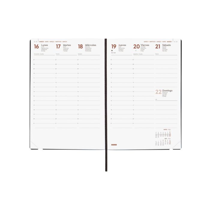 Agenda 2026 Dynamic Mara Y10 140X204Mm Semana Vista Vertical Verde Finocam 621122026 2