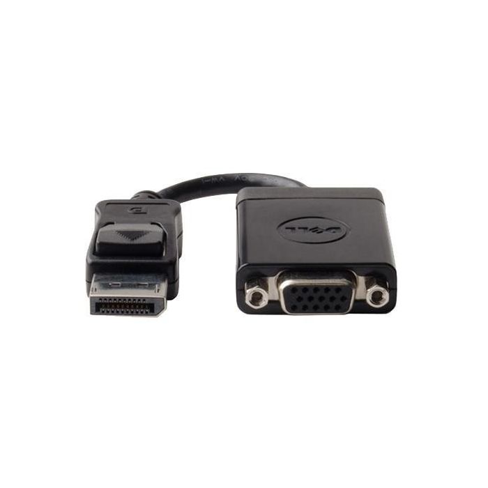 Dell VGA output - 15 pin HD D-Sub (HD-15) . 1 x DisplayPort - 20 pin DisplayPort, black Dell VGA output - 15 pin HD D-Sub (HD-15) . 1 x DisplayPort - 20 pin DisplayPort, black