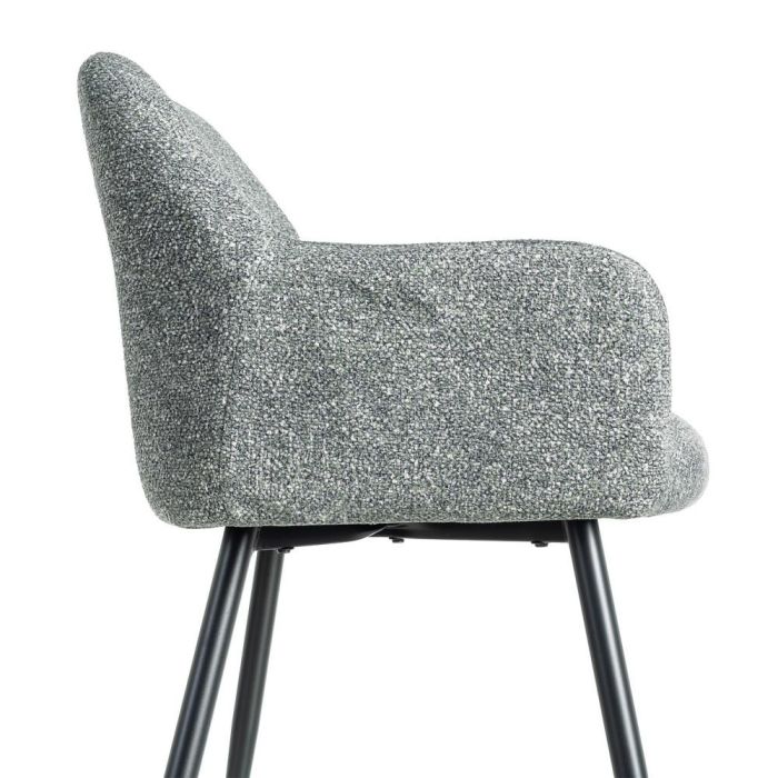 Silla Jaspeado Verde Tejido-Metal 59 X 54 X 81 cm