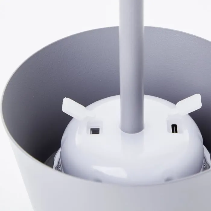 Brilliant PICCO Lámpara de Mesa para Exterior LED Solar Metal y Plástico Gris Esmerilado 5 W 5