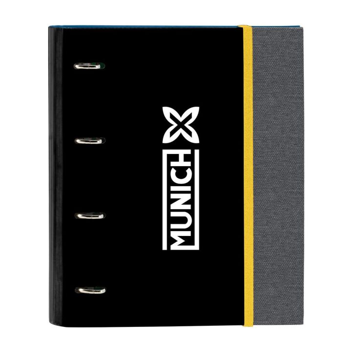 Carpeta de anillas Munich Topo Negro 27 x 32 x 3.5 cm 0 Carpeta de anillas Munich Topo Negro 27 x 32 x 3.5 cm 0