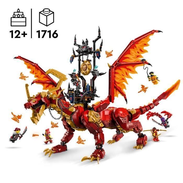 LEGO NINJAGO 71822 El Dragón Fuente de Movimiento - Juguete ninja con 6 minifiguras 1 LEGO NINJAGO 71822 El Dragón Fuente de Movimiento - Juguete ninja con 6 minifiguras 1