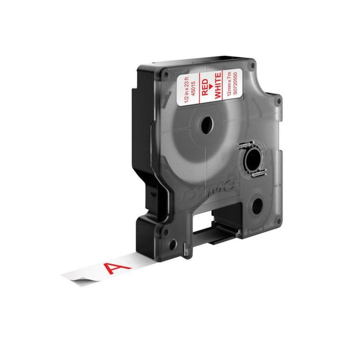 Cinta Laminada para Rotuladoras Dymo D1 45015 12 mm LabelManager™ Blanco Rojo Negro (5 Unidades) 1 Cinta Laminada para Rotuladoras Dymo D1 45015 12 mm LabelManager™ Blanco Rojo Negro (5 Unidades) 1