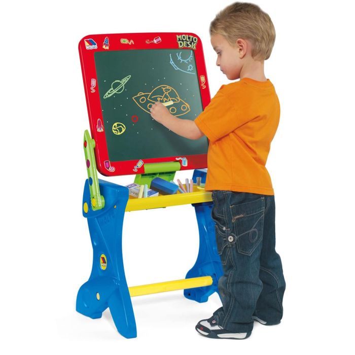 Molto 11073 Pupitre magnético 3 en 1, pizarra y tabla para niños +3 años 2 Molto 11073 Pupitre magnético 3 en 1, pizarra y tabla para niños +3 años 2
