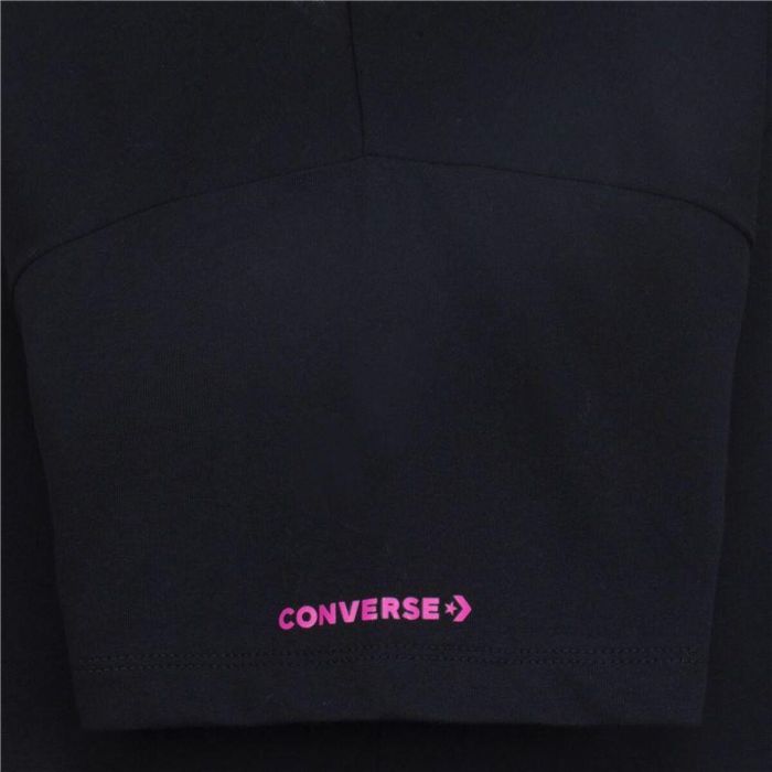 Camiseta de Manga Corta Infantil Converse Boyfriend Graphicrt Negro 1 Camiseta de Manga Corta Infantil Converse Boyfriend Graphicrt Negro 1