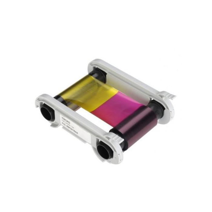 Evolis Cinta de Color YMCKO Original High Trust, 300 Impresiones, Calidad Superior, Barniz Protector para Tarjetas